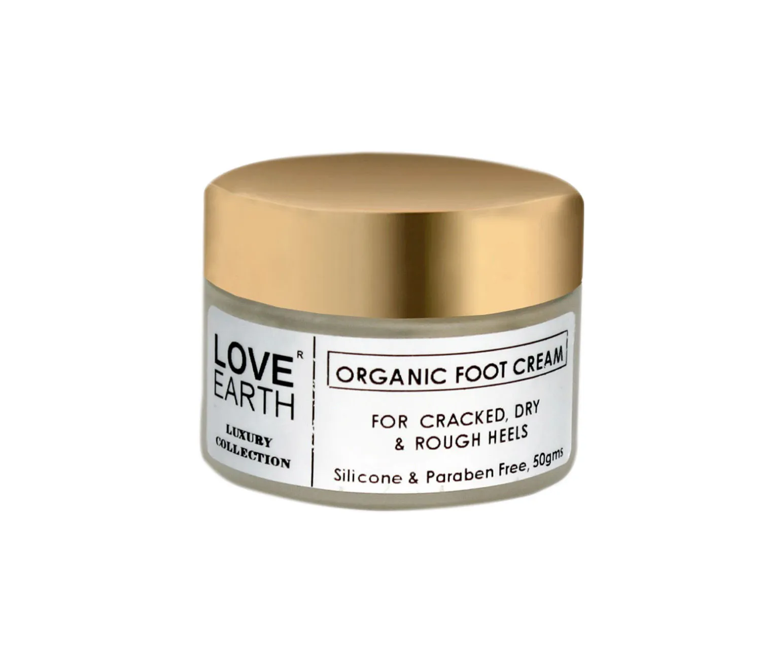 Love Earth Organic Foot Cream with Green Tea & Jojoba Oil for Skin Hydration and Soft Skin