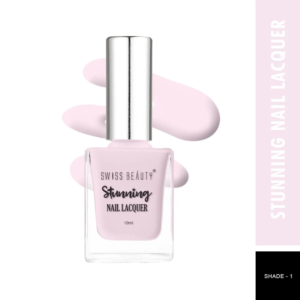 Swiss Beauty Stunning Nail Lacquer - 1 Nude Pink