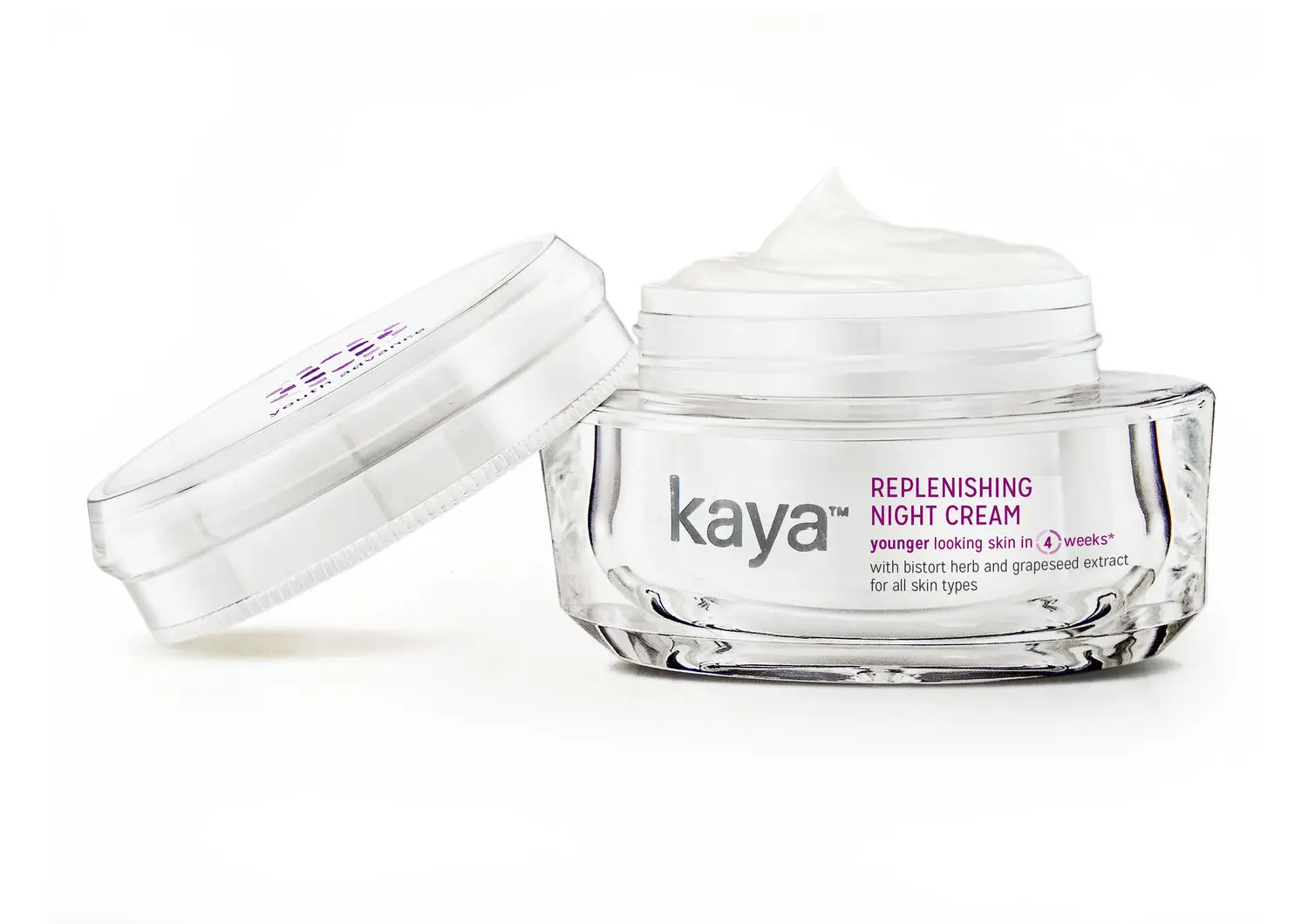 Kaya Replenishing Night Cream Reduce signs of ageing fine lines wrinkles with Niacinamide for bright & glowing skin all skin types 50g