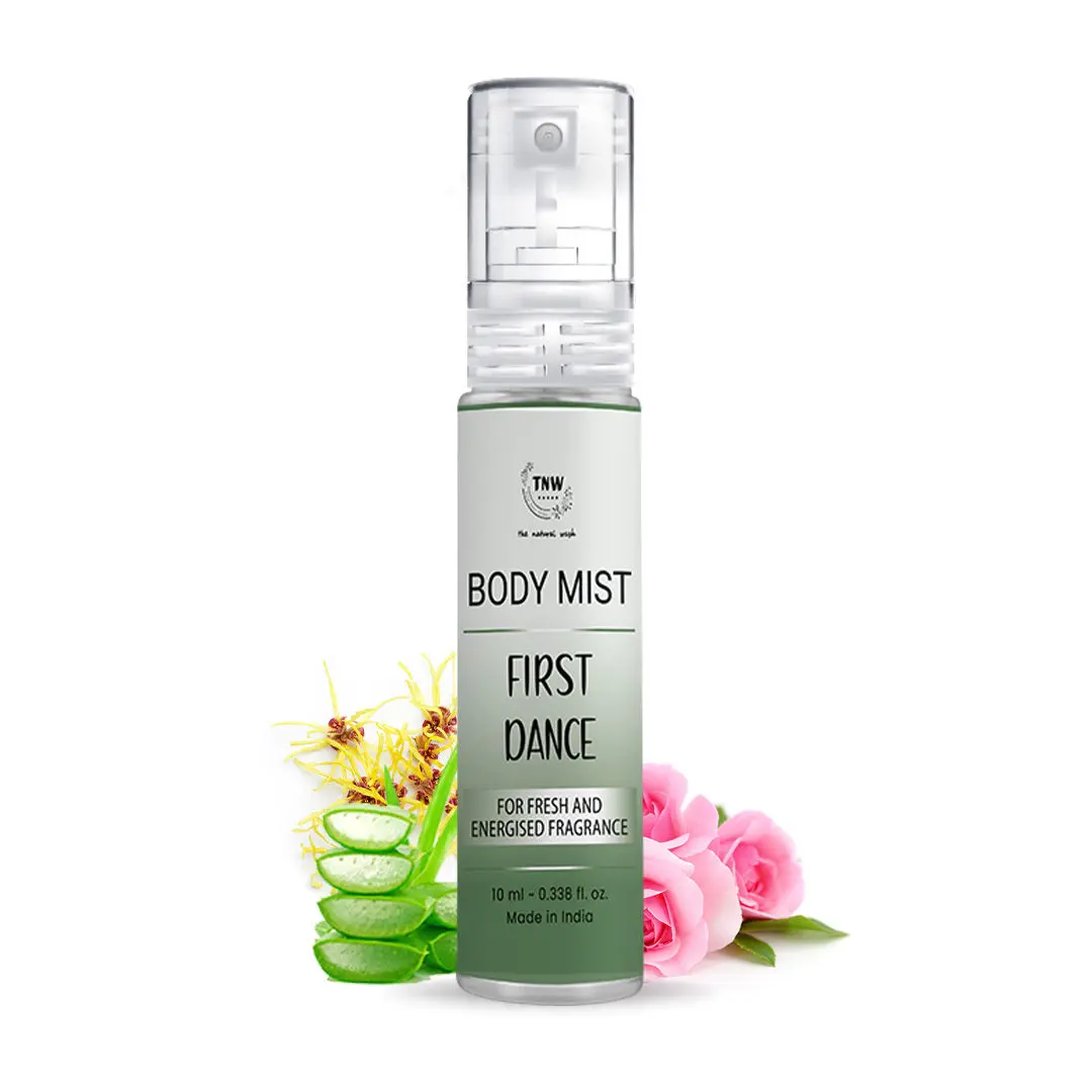 TNW – The Natural Wash First Dance Body Mist Mini| With Fresh and Energized Notes | Unisex Fragrance | For Long-lasting freshness 10 ml