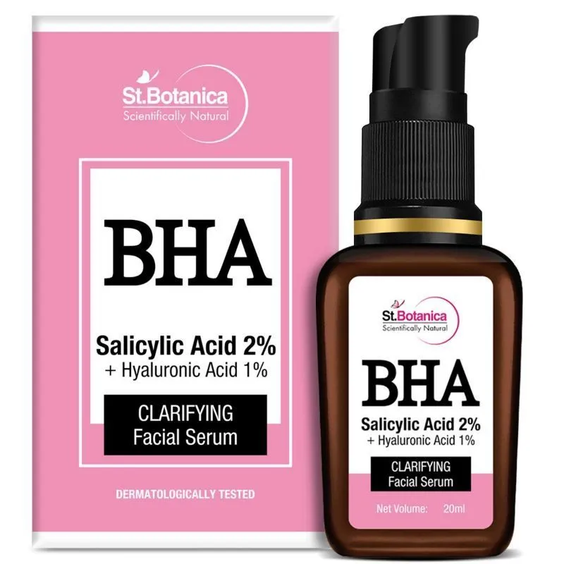 St.Botanica BHA Salicylic Acid 2% + Hyaluronic Acid 1% Skin Clarifying Face Serum