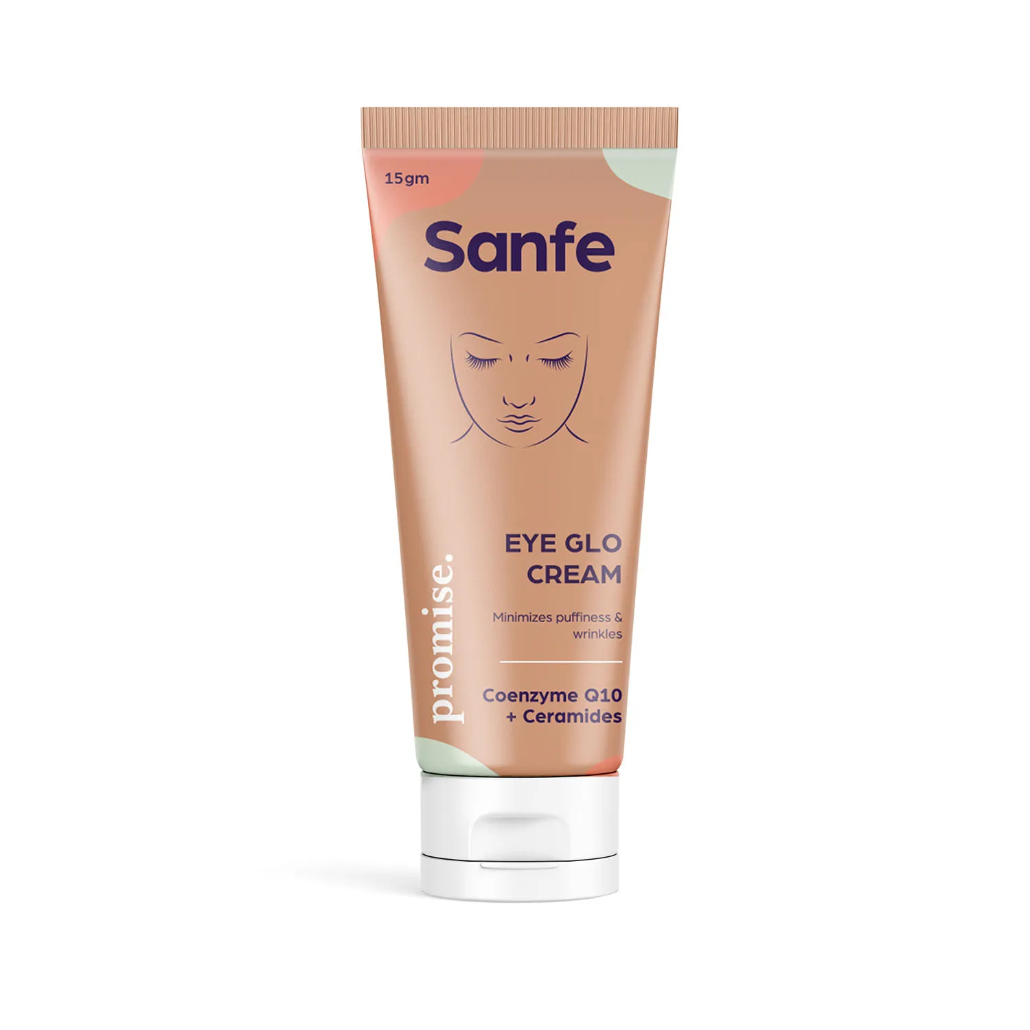 Sanfe Promise Under Eye Lightening & Glo Cream Coenzyme Q10 Ceramides