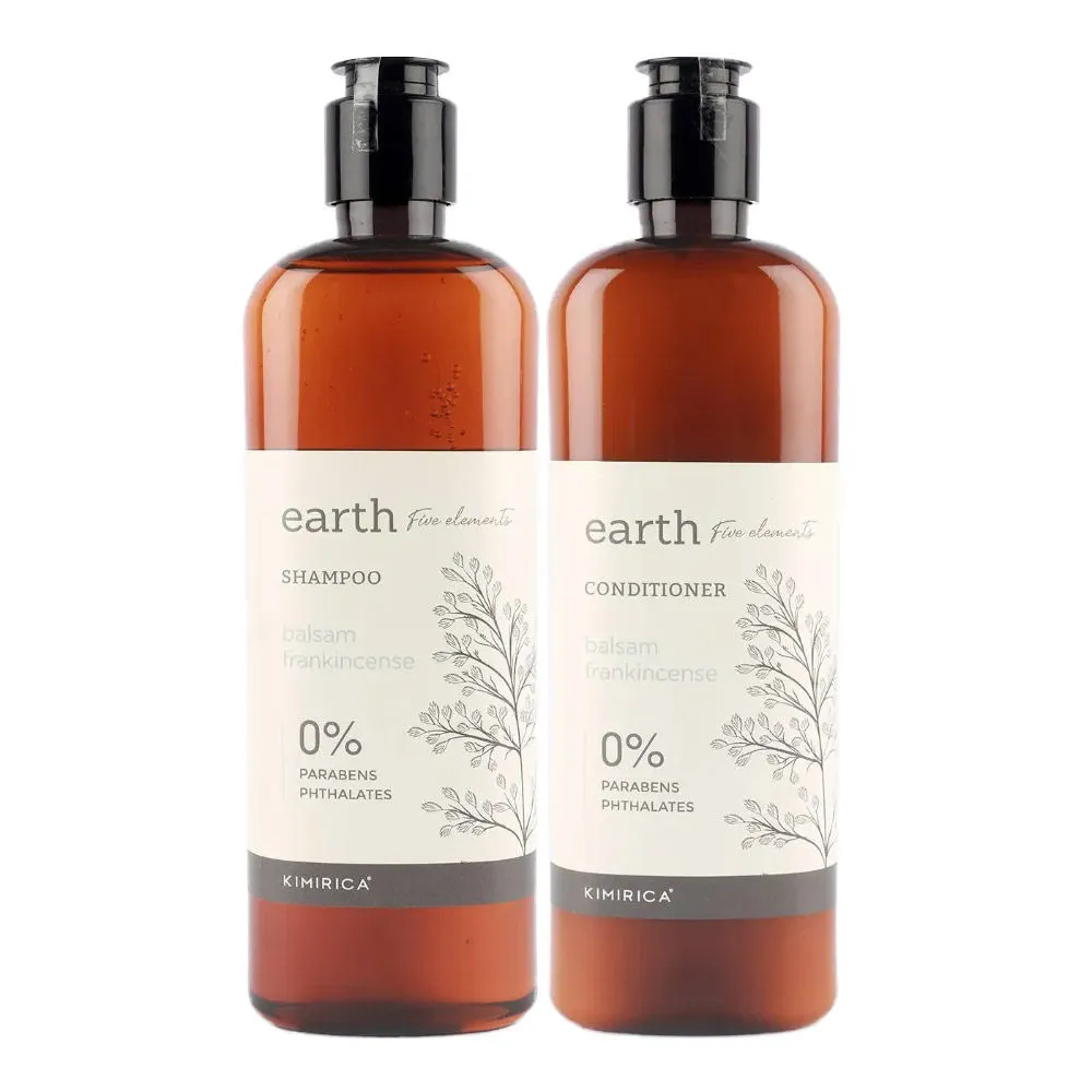 Kimirica Earth Balsam Frankincense Shampoo & Conditioner Hair Care Duo