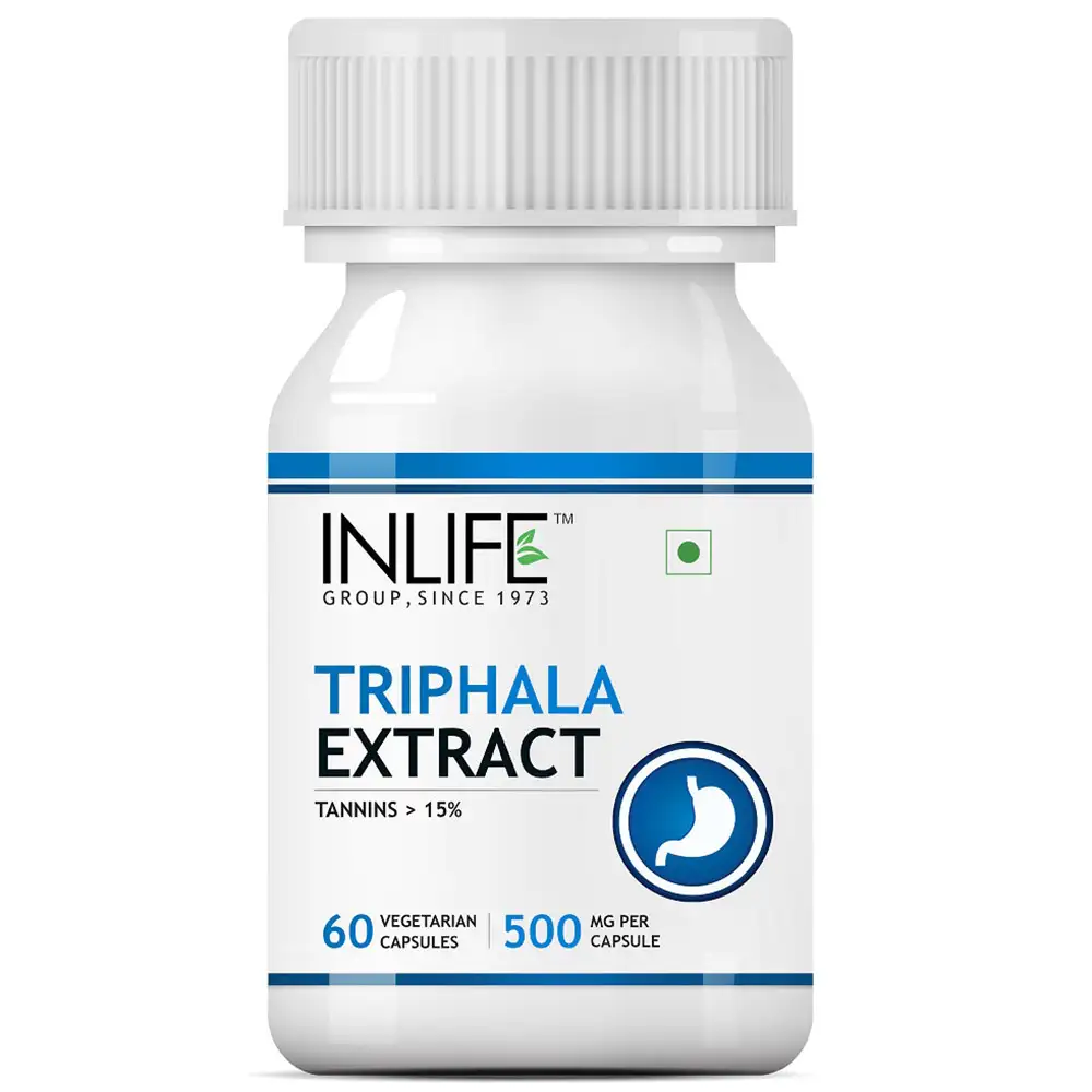 INLIFE Triphala Extract 500 mg,  60 capsules