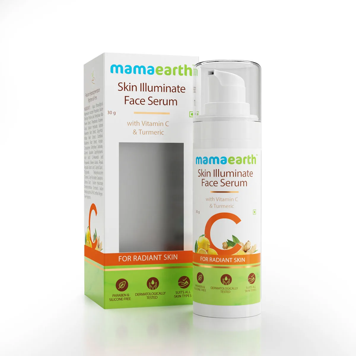 Mamaearth Skin Illuminate Face Serum With Vitamin C & Turmeric For Radiant Skin