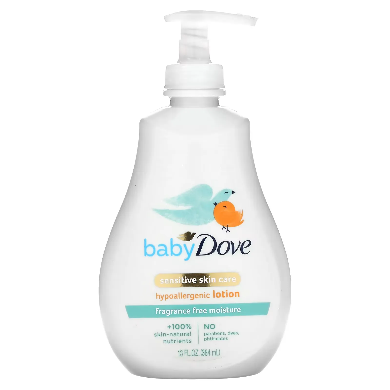 Baby, Sensitive Skin Care,  Hypoallergenic Lotion, Fragrance Free, 13 fl oz (384 ml)