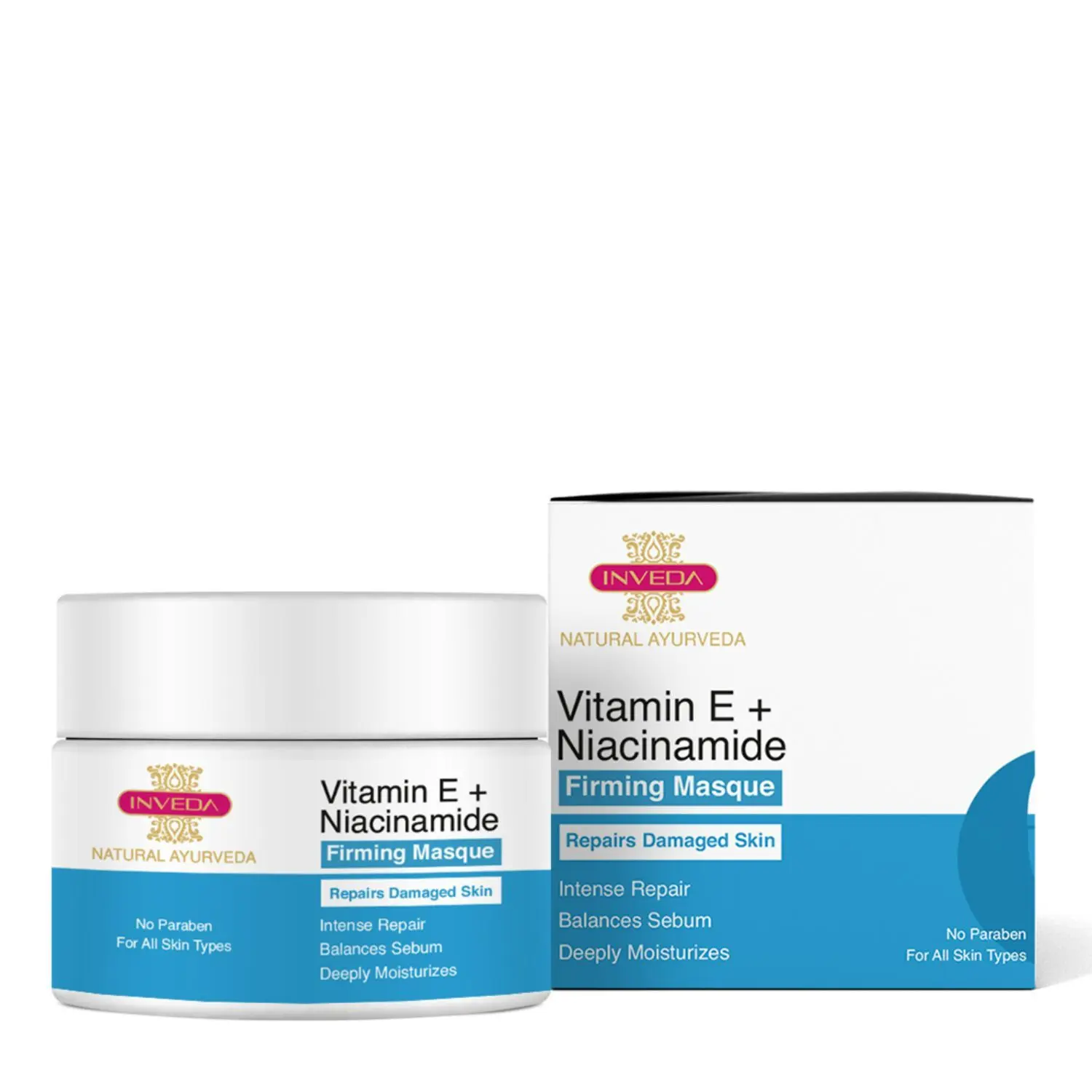 Inveda Vitamin E + Niacinamide Firming Masque, 100ml