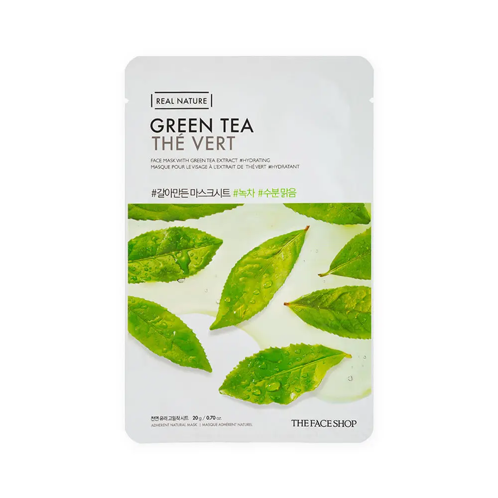 The Face Shop Real Nature Green Tea Face Mask (Sheet Mask 20g)