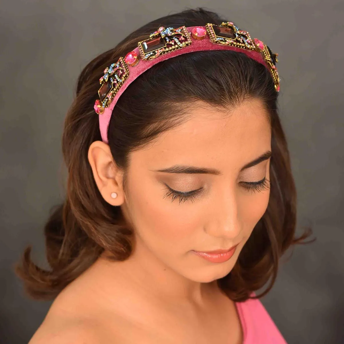 YoungWildFree Bling Gemstone Embellished Statement Hair Band