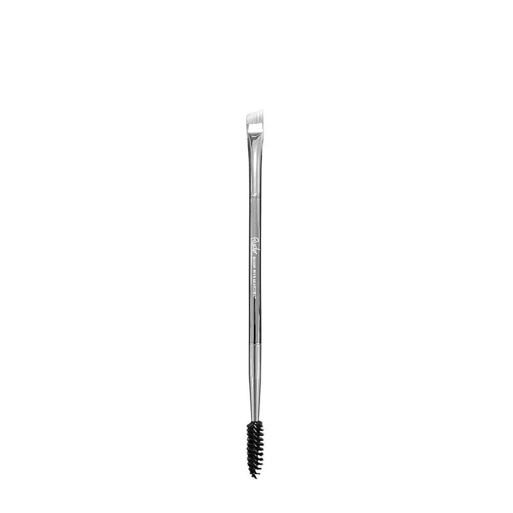 Rude Cosmetics Silver Bullet Duo Eyebrow Brush