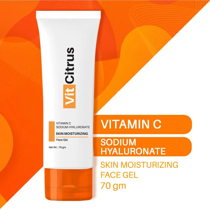 Vit Citrus Vitamin C Sodium Hyaluronate Skin Moisturizing Face Gel (70 gm)