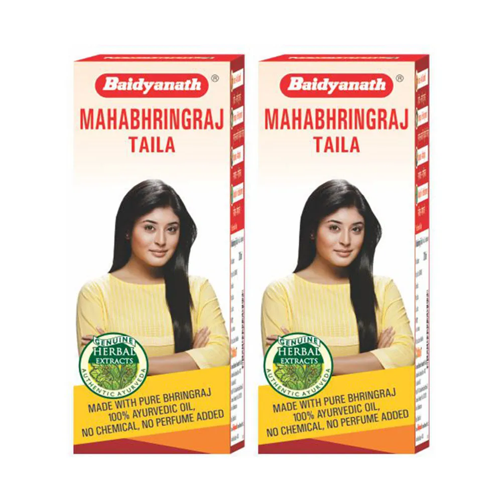 Baidyanath Maha bhringraj Hair Oil - Pack Of 2