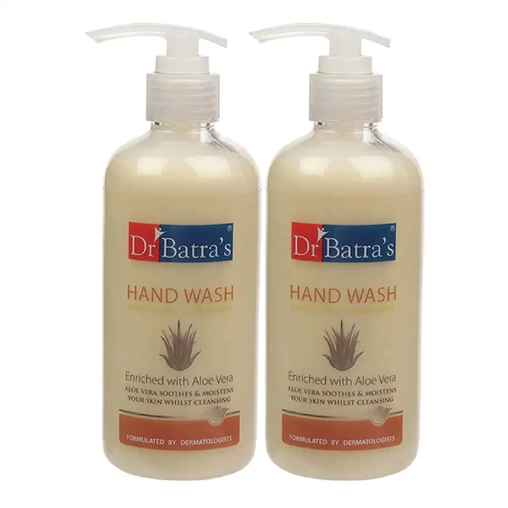 Dr Batra's Hand Wash,  Enriched with Aloe Vera  300 ml  Kills 99.99% of Germs (Pack of 2)