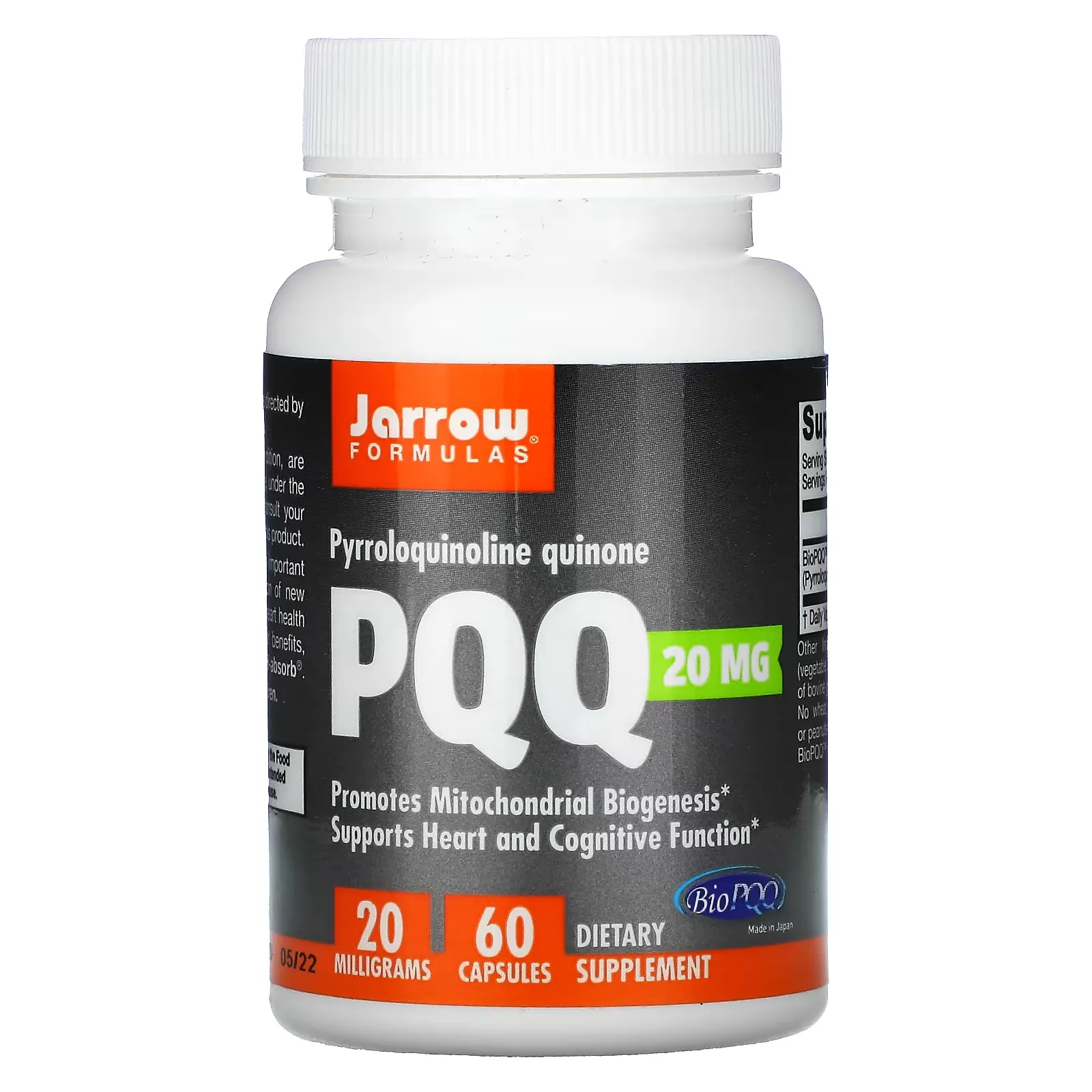 PQQ, 20 mg, 60 Capsules