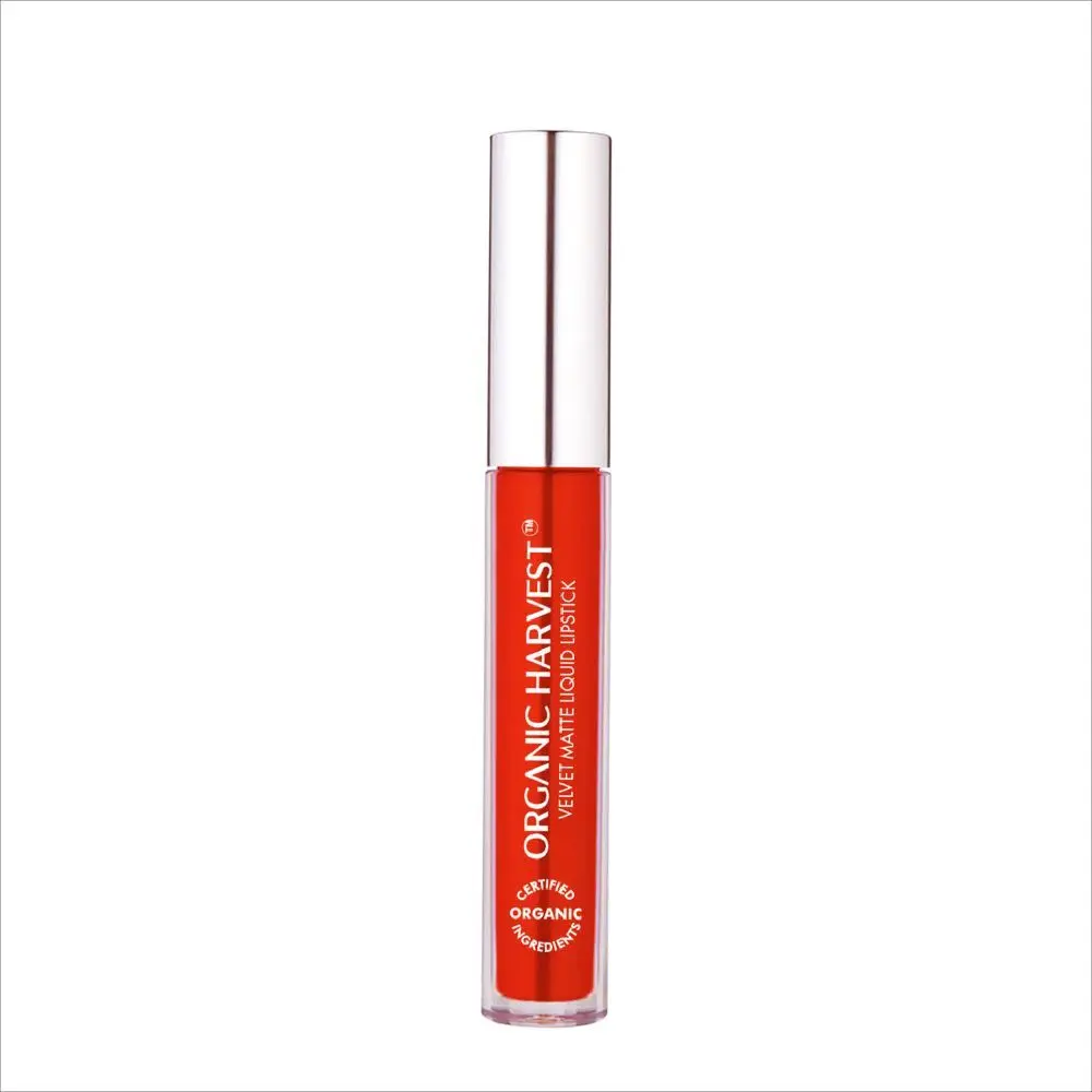 Organic Harvest Velvet Matte Liquid Lipstick - Red Apple, 2.6ml