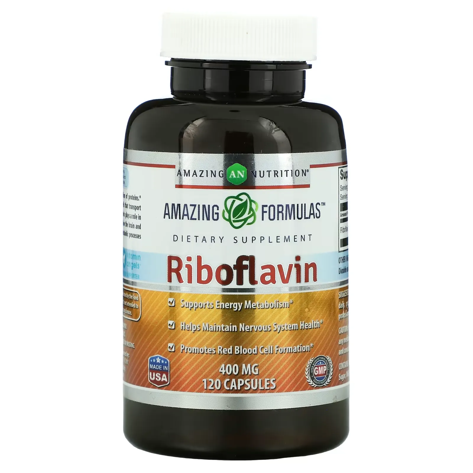 Riboflavin, 400 mg, 120 Capsules