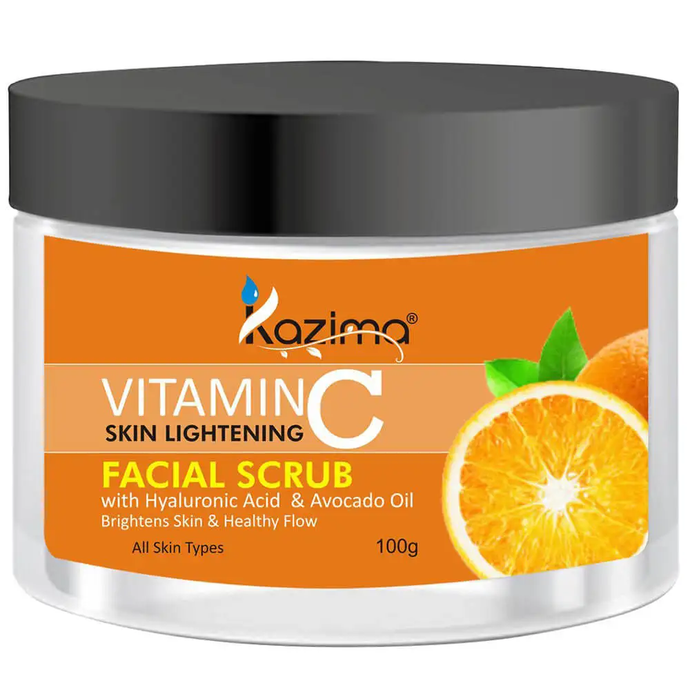 Kazima Vitamin C Skin Lightening Facial Scrub,  100 g  for All Skin Types