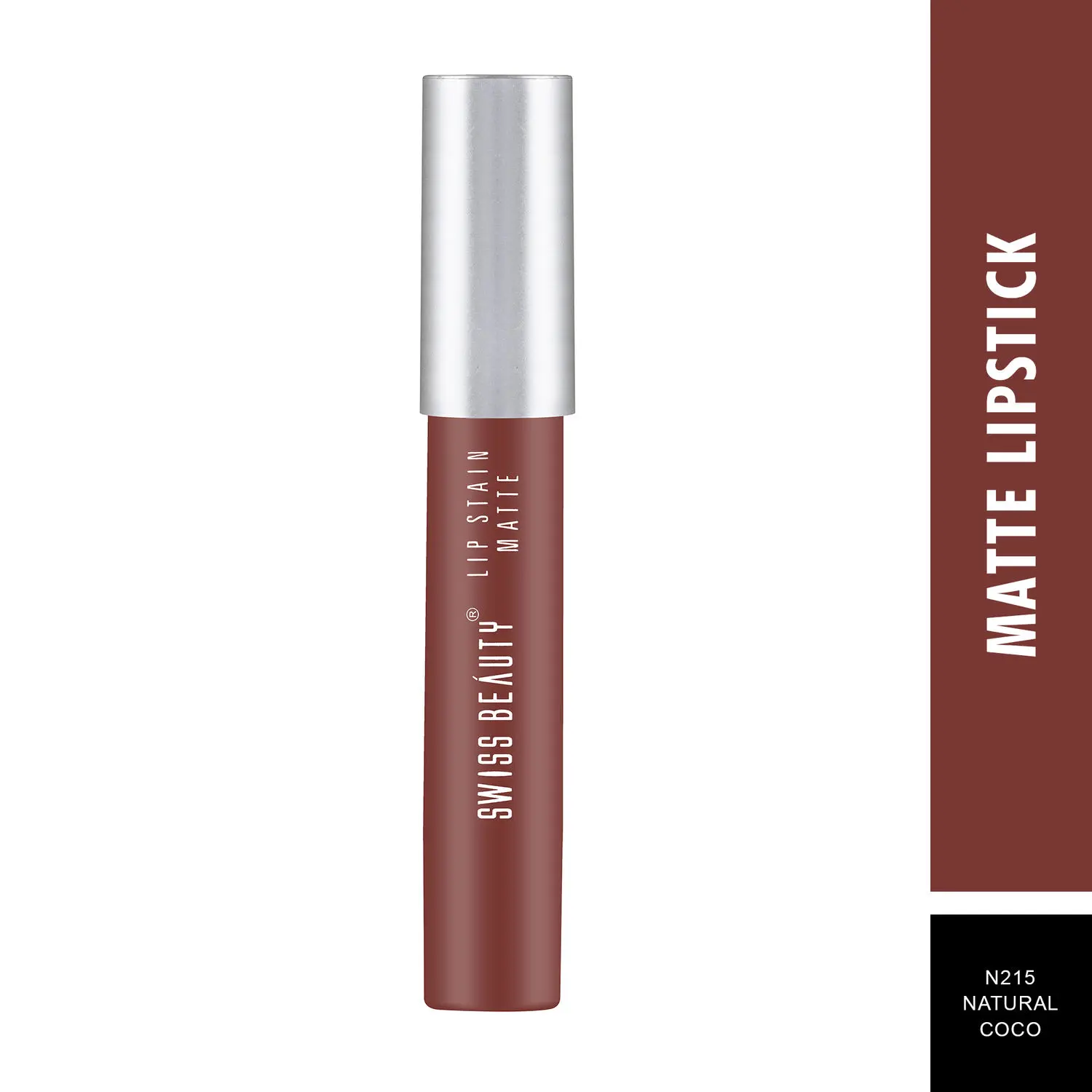 Swiss Beauty Lip Stain Matte Lipstick Natural Coco (3.4 g)