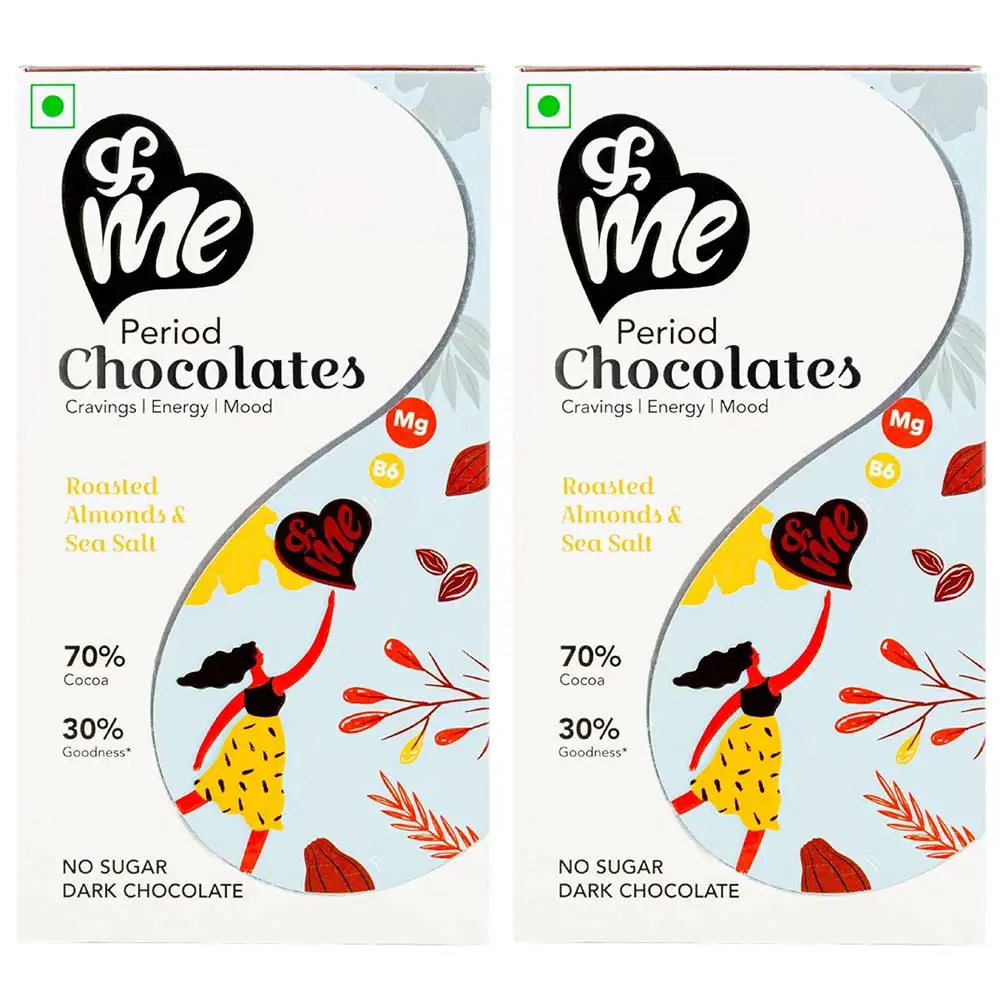 &Me Period Chocolates,  6 Piece(s)/Pack  Roasted Almonds (Pack of 2)