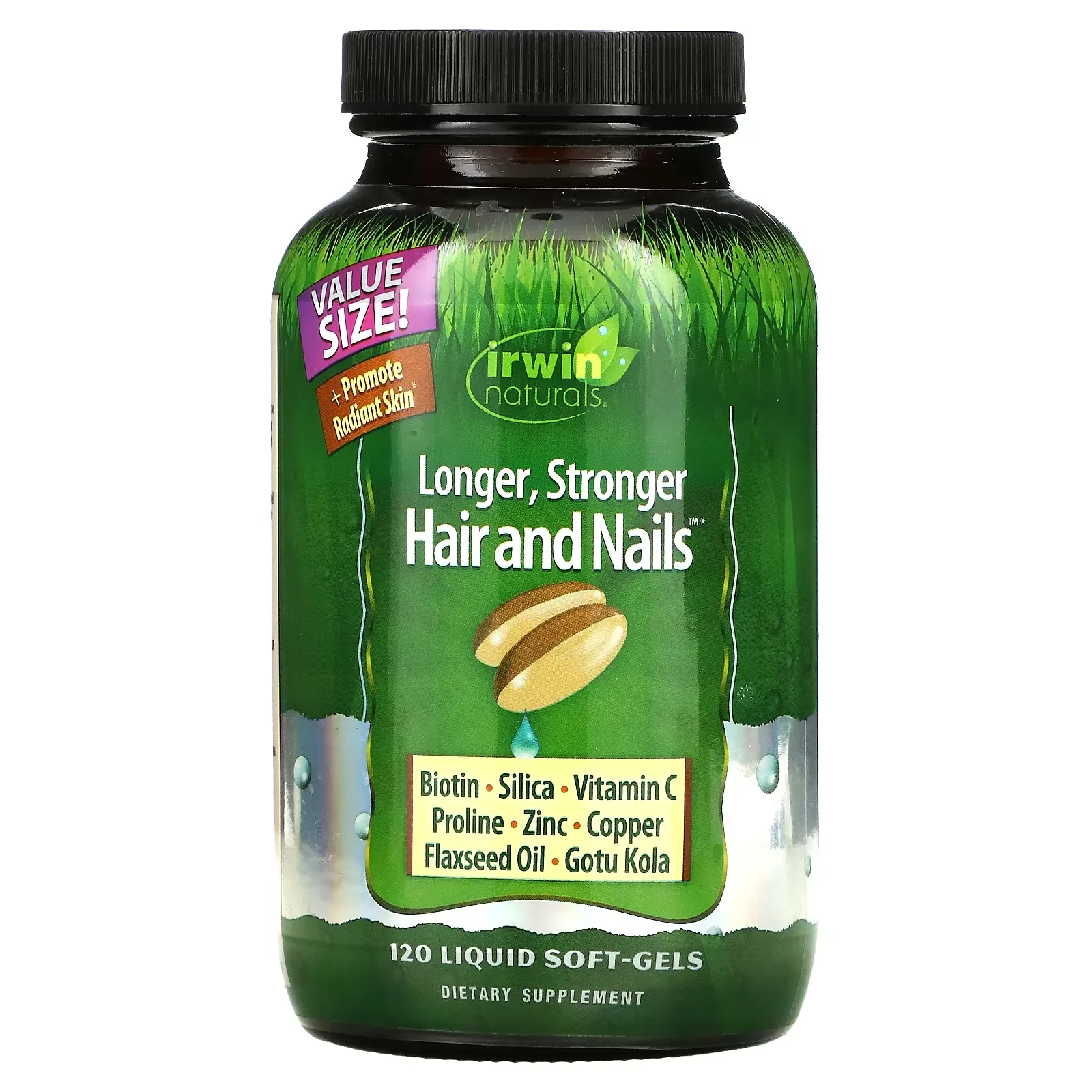 Longer, Stronger Hair and Nails, 120 Liquid Soft-Gels