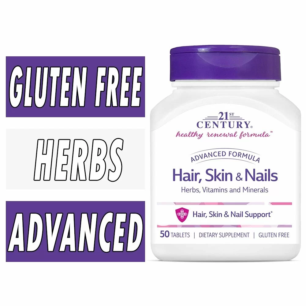 21st Century Hair, Skin and Nails - Advanced Formula - 50 Capsules