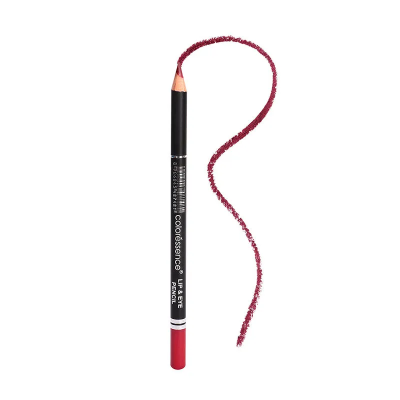 Coloressence Lip and Eye Pencil Long Lasting Waterproof Matte with Free Sharpener - Medium Pink