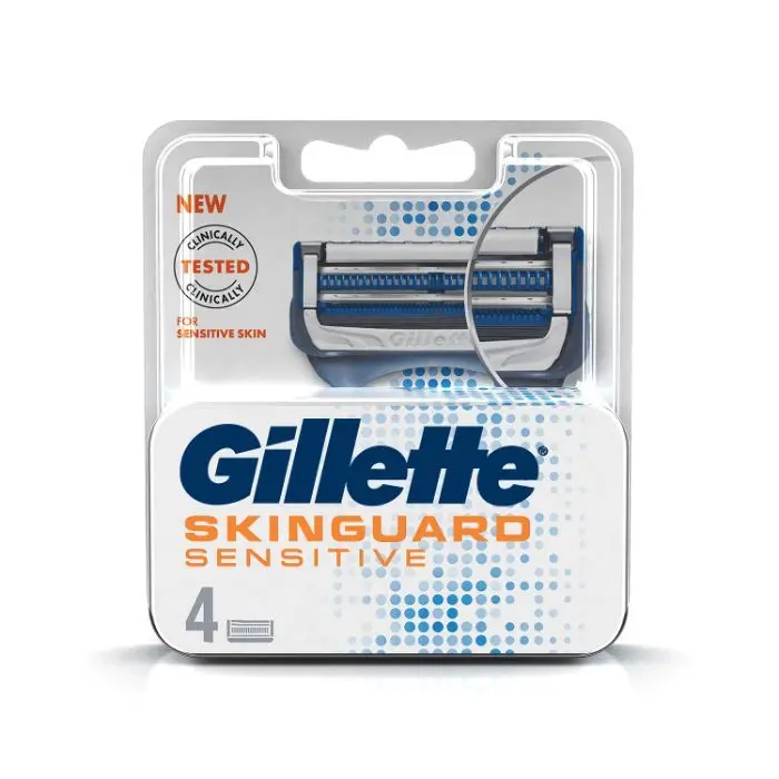 Gillette Skinguard Manual Shaving Razor Blades- pack of 4 cartridges