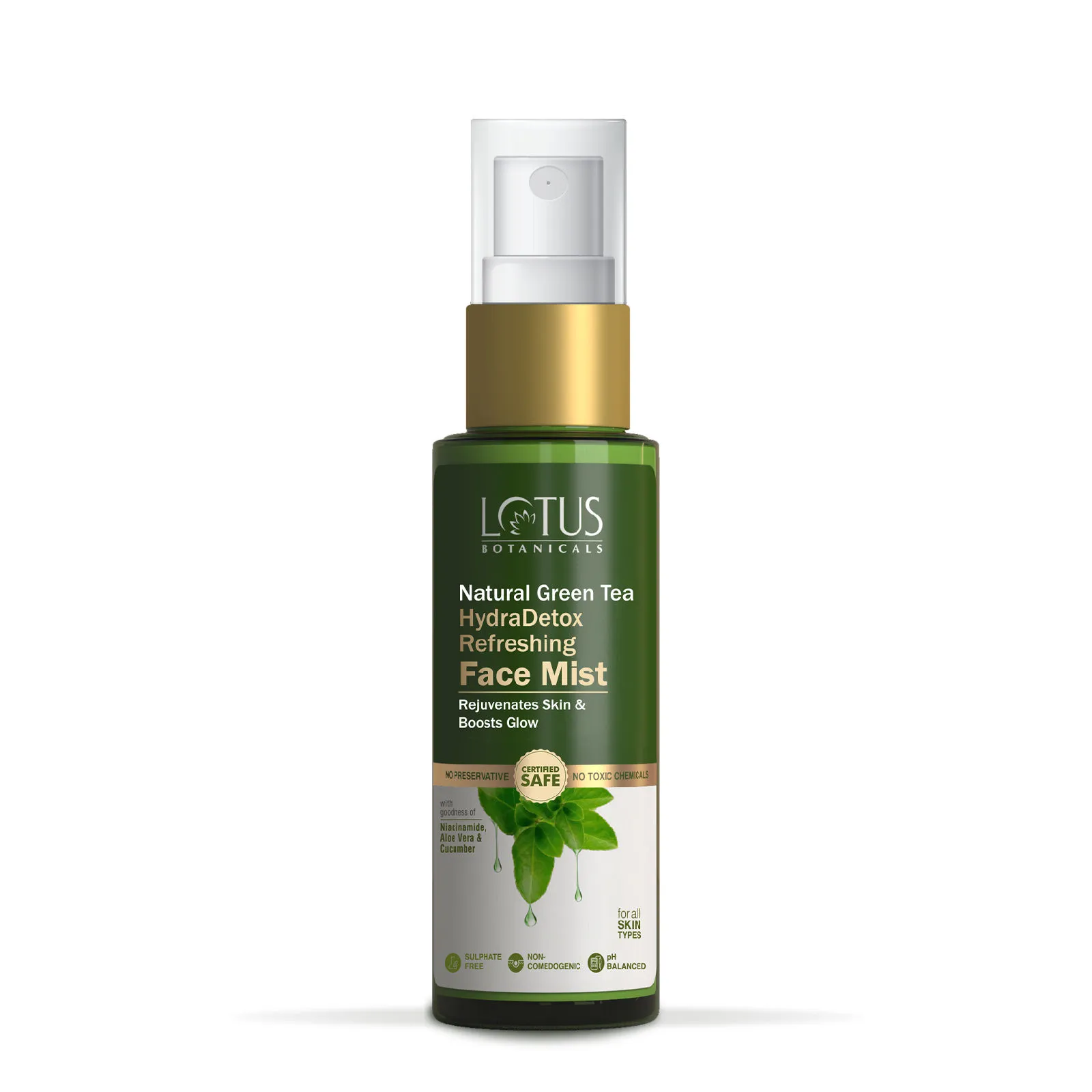 Lotus Botanicals Natural Green Tea Hydradetox Refreshing Face Mist