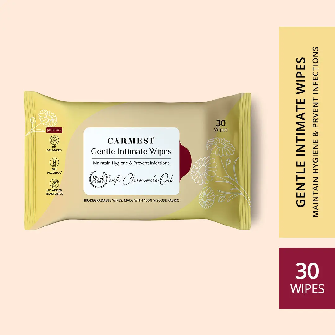 Carmesi Gentle Intimate Wipes (30 wipes)