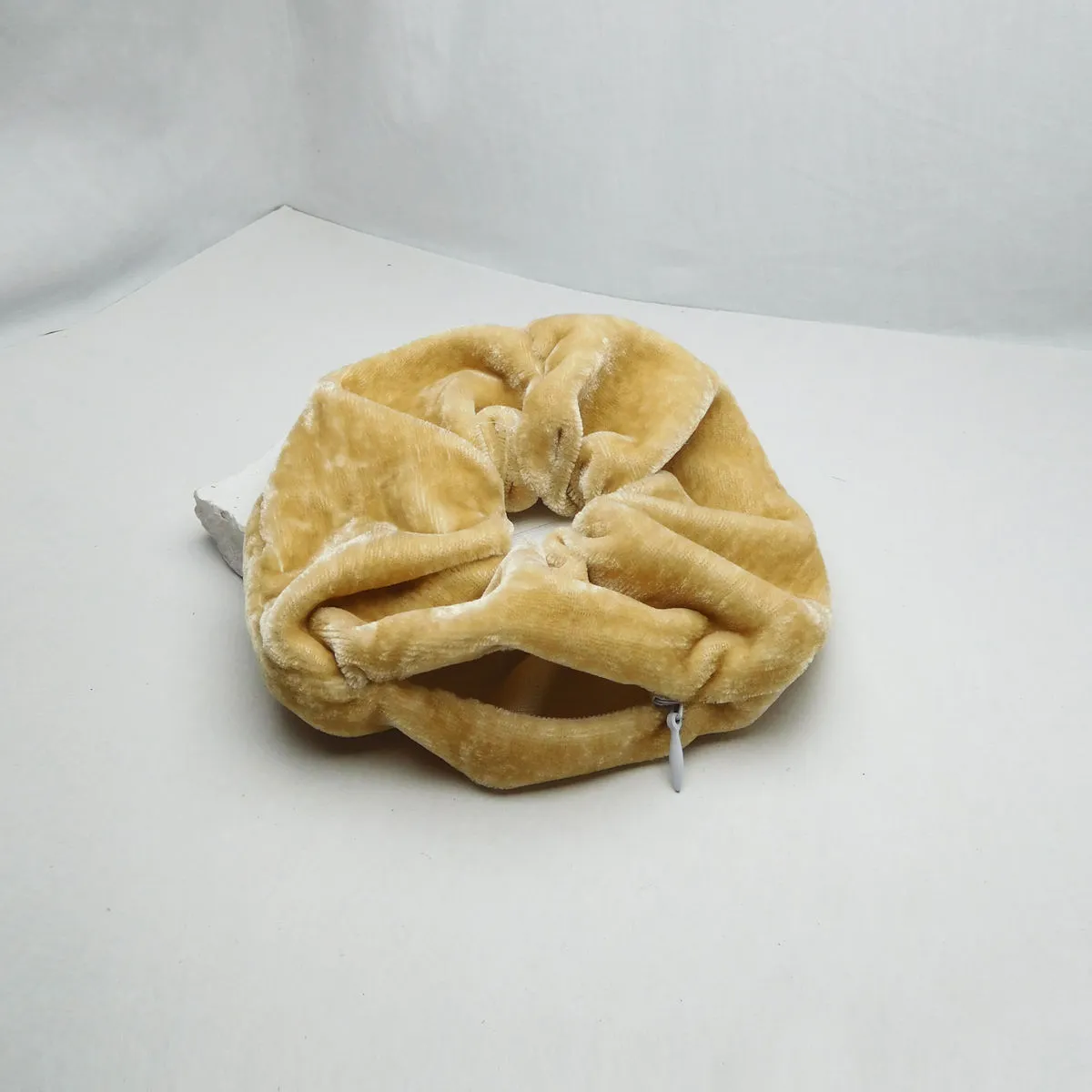 Soho Boho Studio Tan Zipper Scrunchie