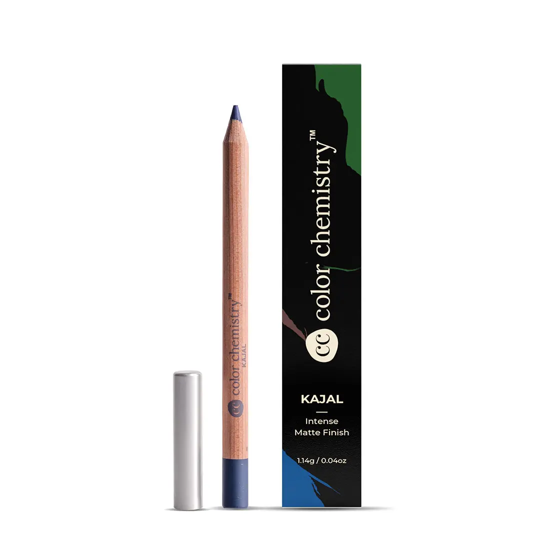 Color Chemistry Organic Kajal, Intense Matte Finish, One-stroke application - Certified Organic (1.14g) Tide KJ04