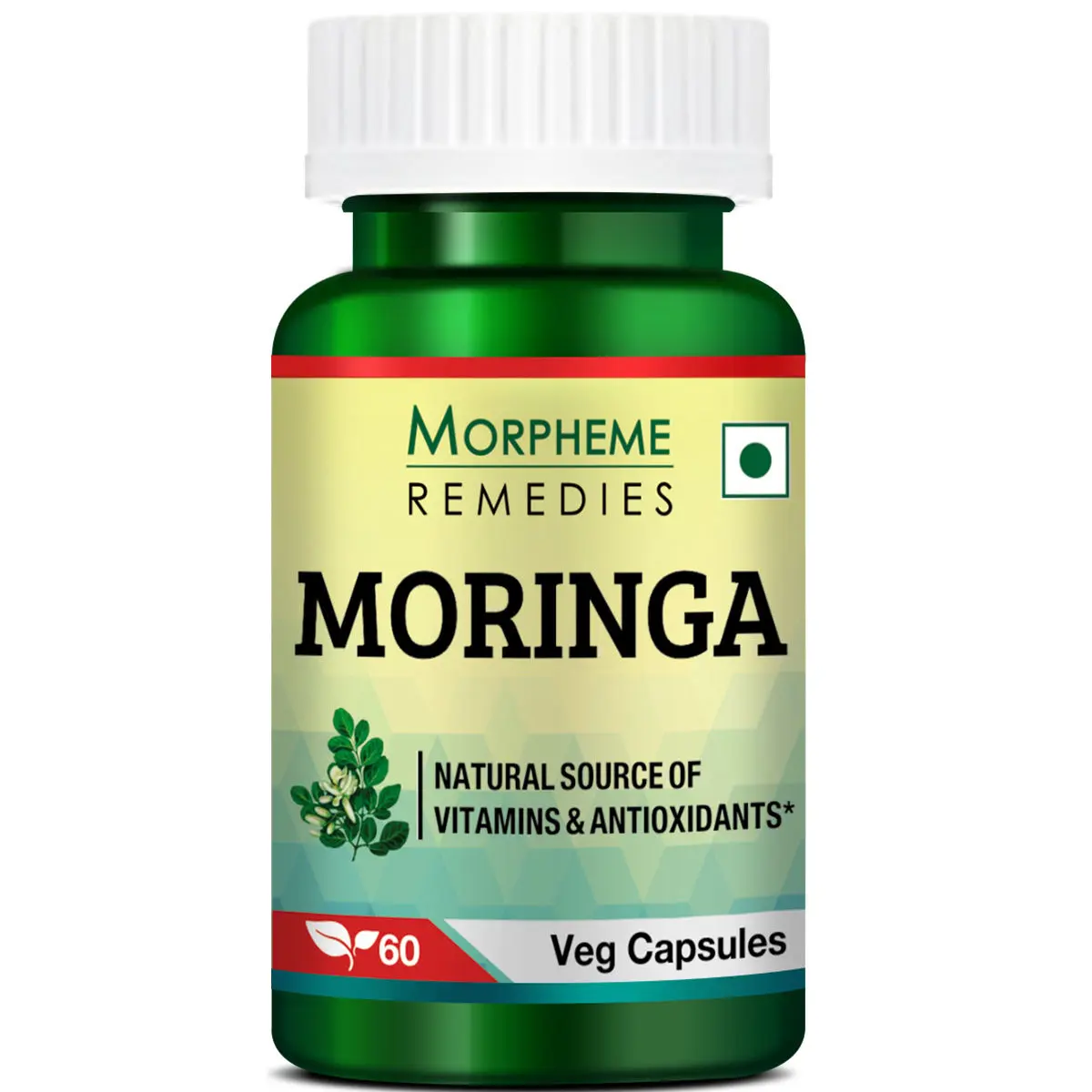 Morpheme Moringa 500mg Extract 60N Veg Caps