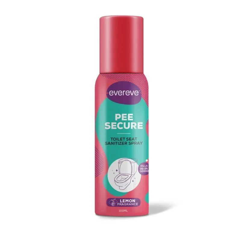 EverEve Pee Secure Toilet Seat Sanitizer Spray - Lemon