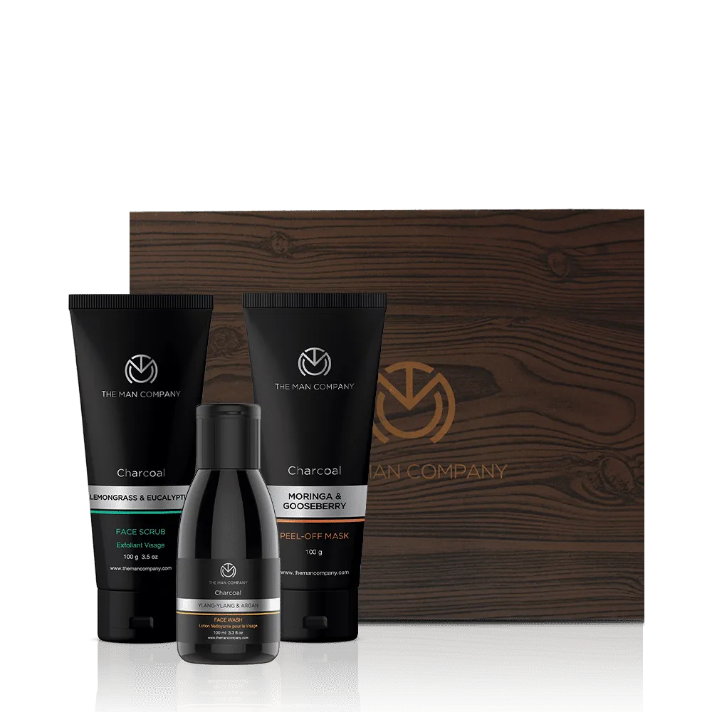 The Man Company Charcoal Face Care Trio Gift Set