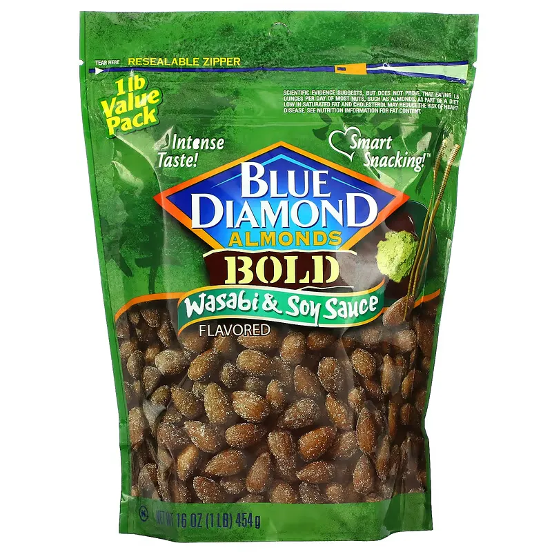 Almonds, Bold, Wasabi & Soy Sauce, 16 oz (454 g)