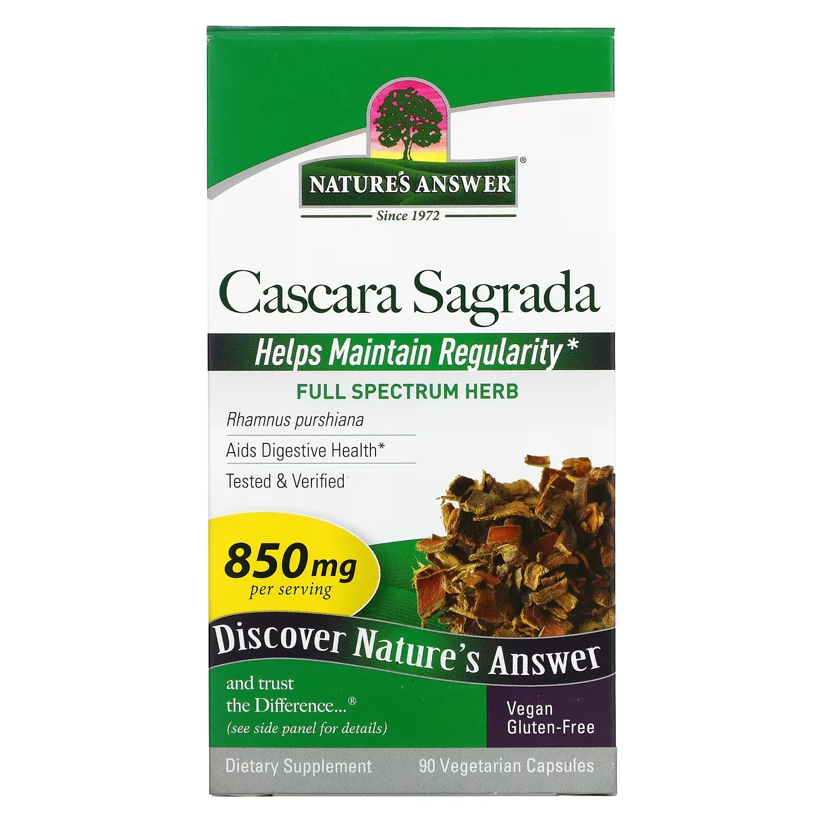 Cascara Sagrada, 425 mg, 90 Vegetarian Capsules