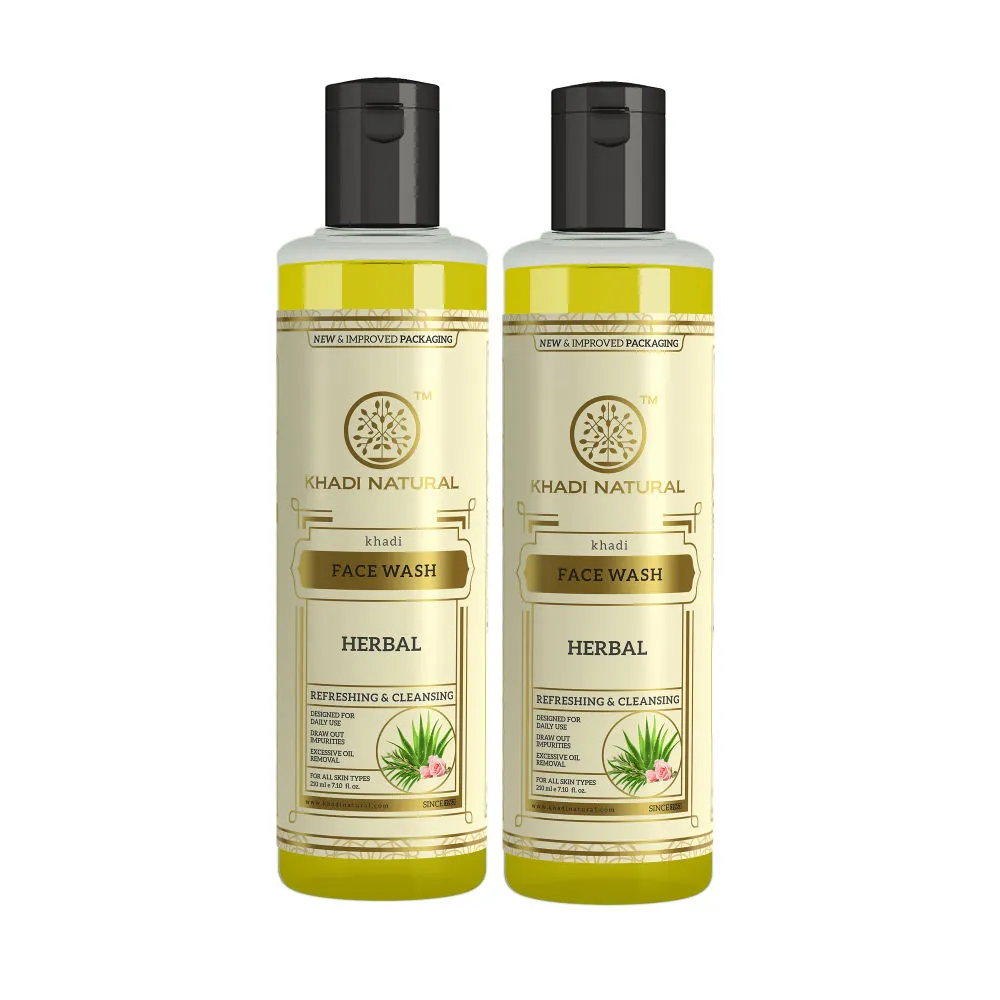 Khadi Herbal Herbal Face Wash - Pack Of 2