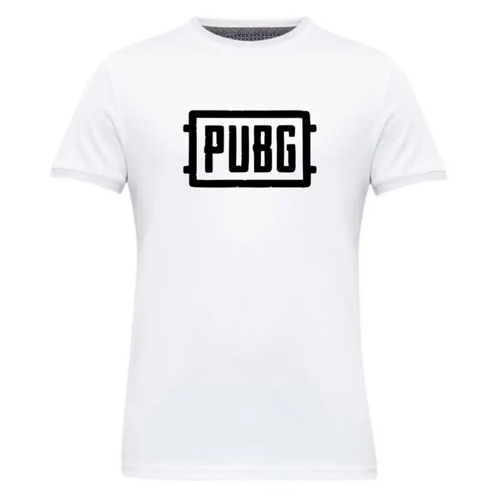 Gym Brute Pubg T Shirt,  White  XL