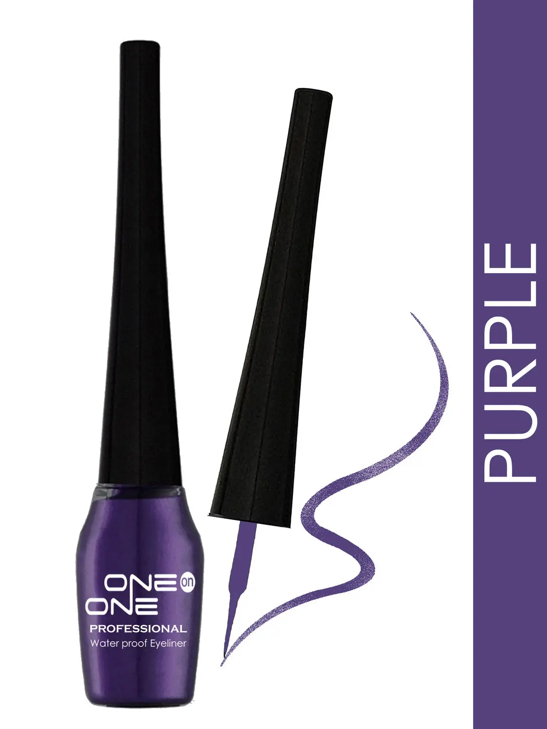 ONE on ONE Waterproof Eyeliner, Purple (5 ml)