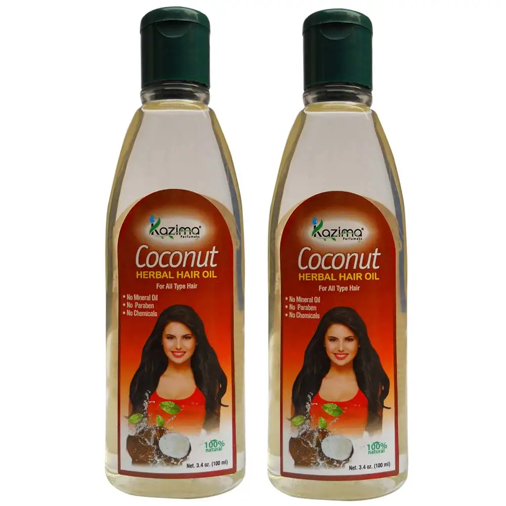 Kazima Coconut Herbal Hair Oil,  100 ml  All Hair Type (Pack of 2)