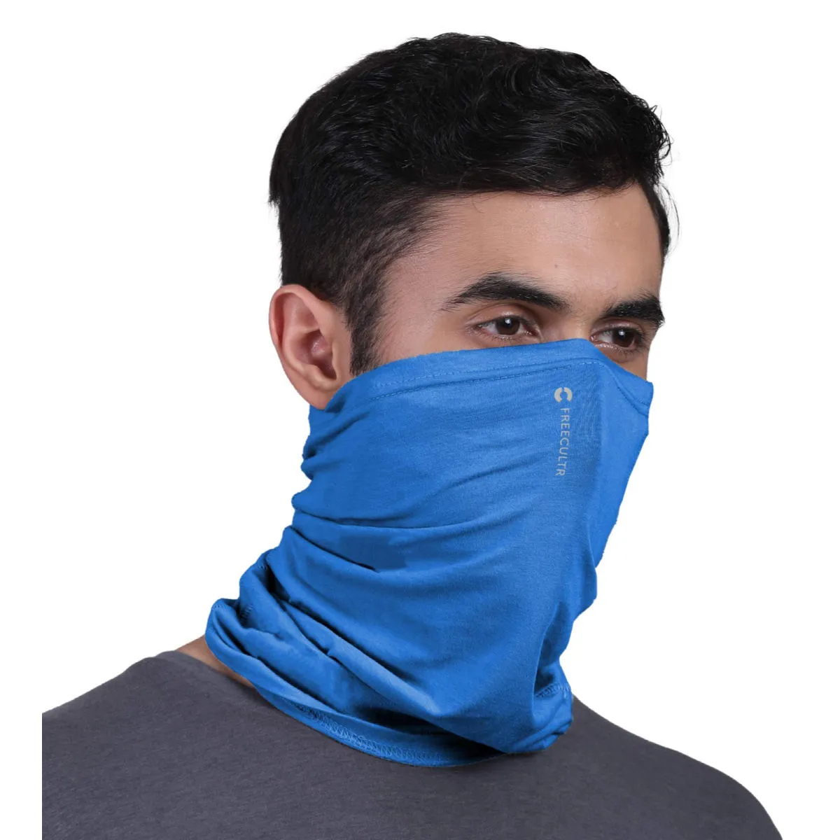 FREECULTR Unisex Plain Bamboo Bandana Anti Microbial Multipurpose Cloth Face Mask