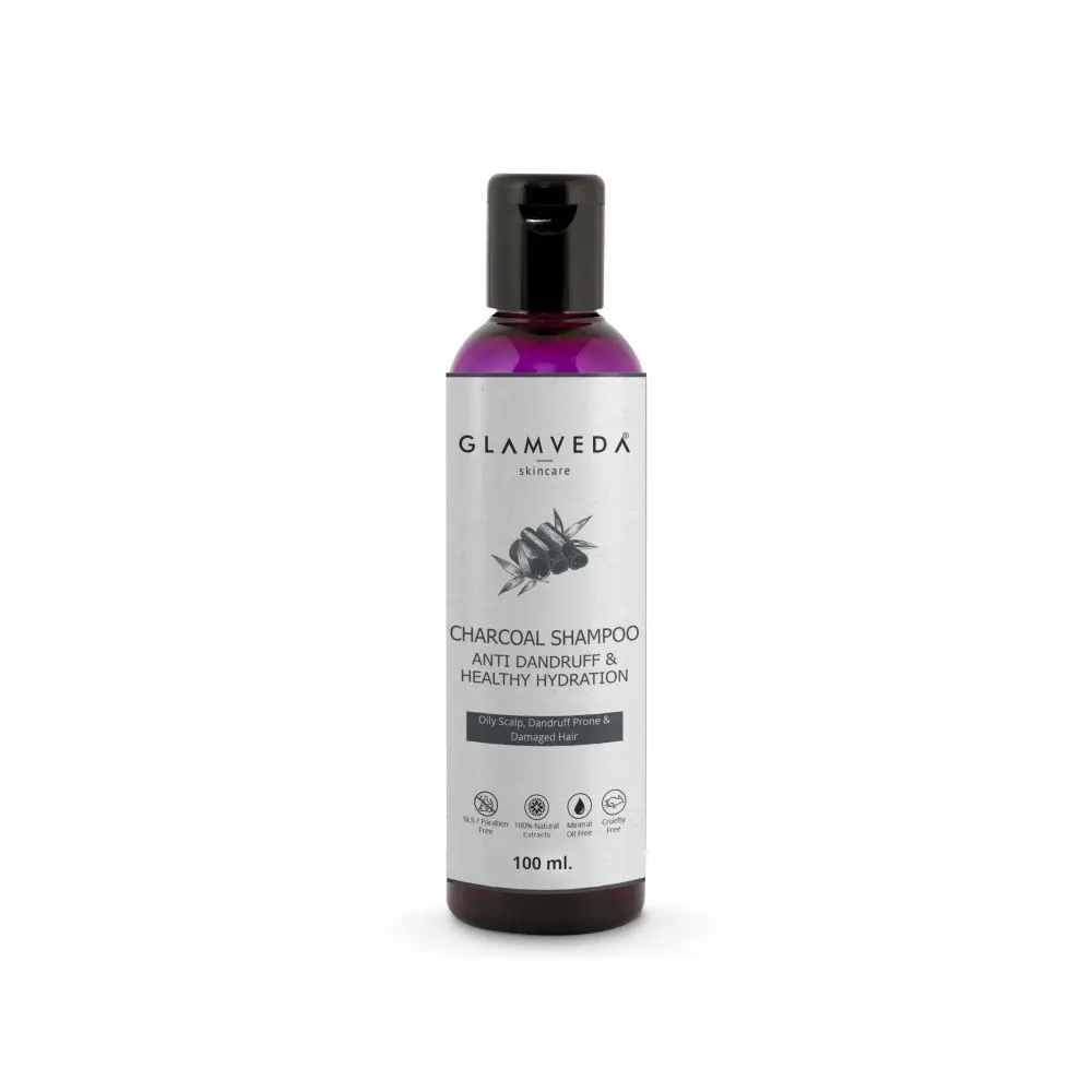 Glamveda’s Anti Dandruff & Healthy Hydration Charcoal Shampoo