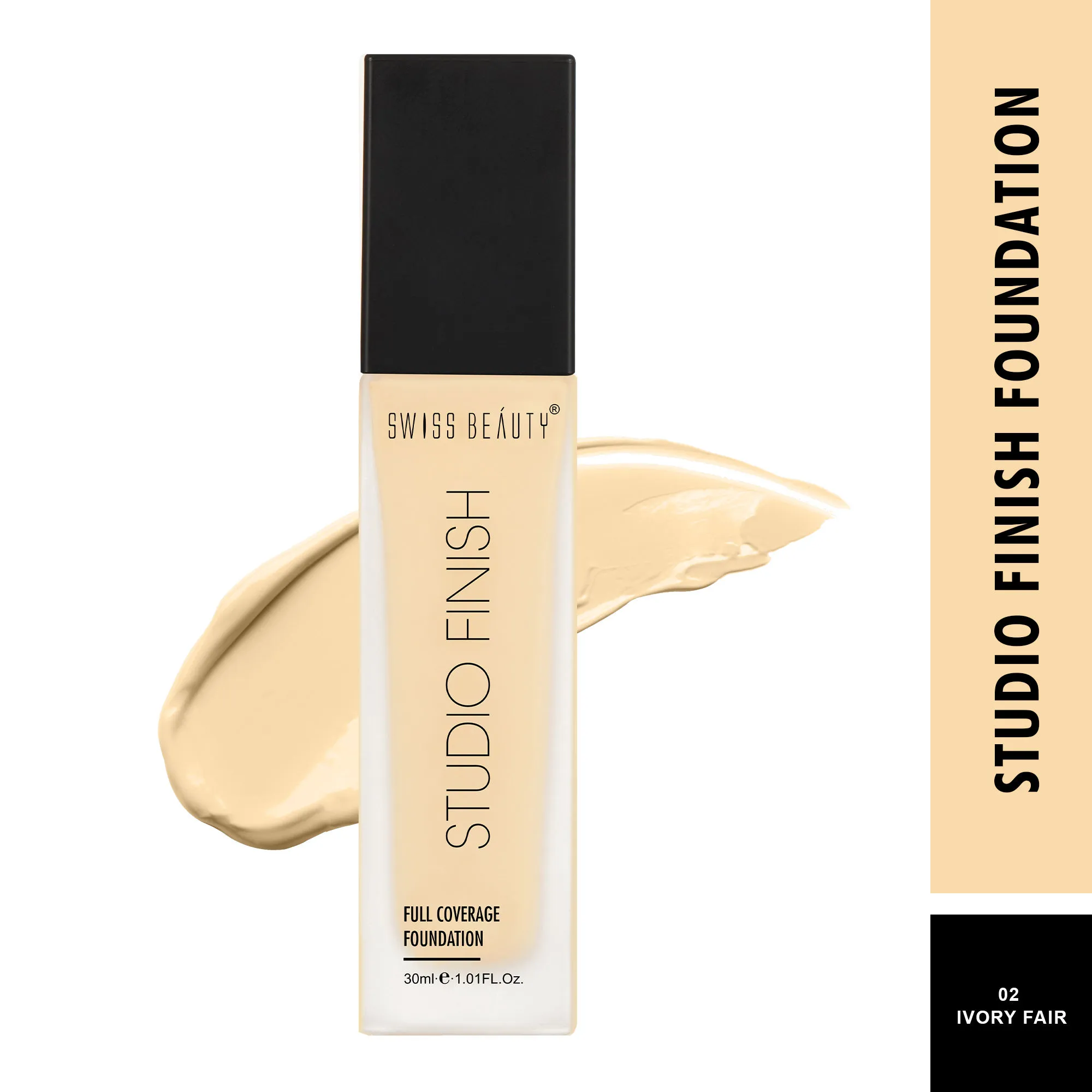 Swiss Beauty Studio Finish Full Coverage Foundation - Ivory Fair