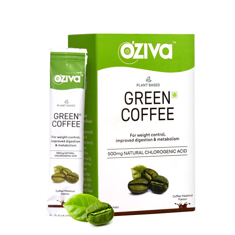 Oziva Plant Based Green Coffee For Better Weight Control & Improved Digestion