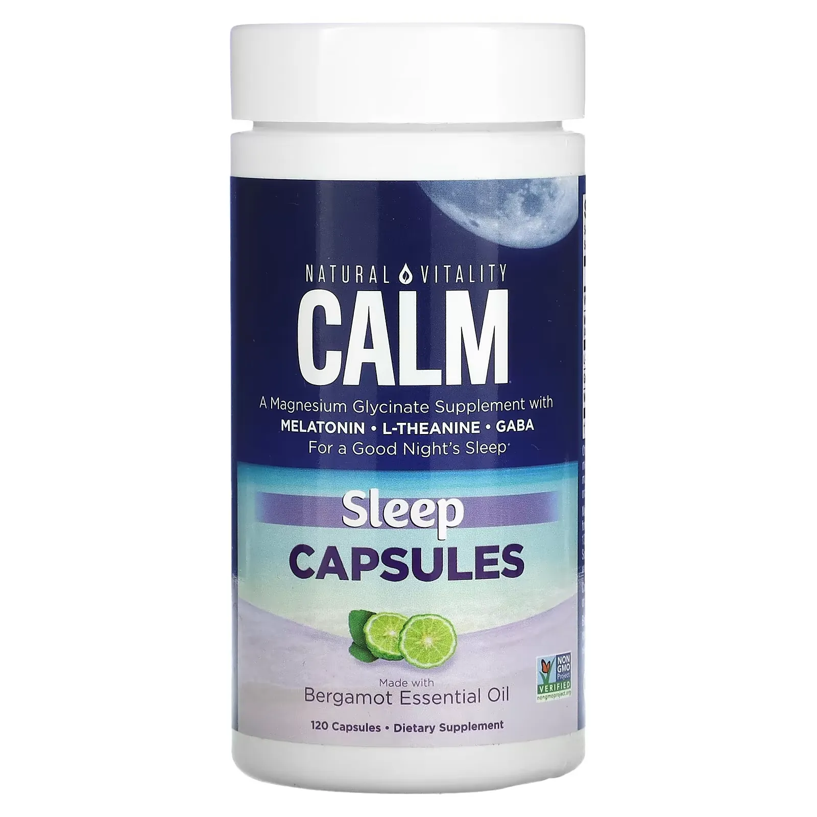 CALM, Sleep Capsules with Bergamot Essential Oil, 120 Capsules