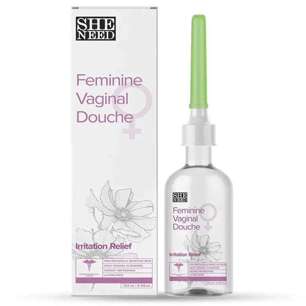 SheNeed Feminine Vaginal Douche,  for Women Irritation Relief  133 ml