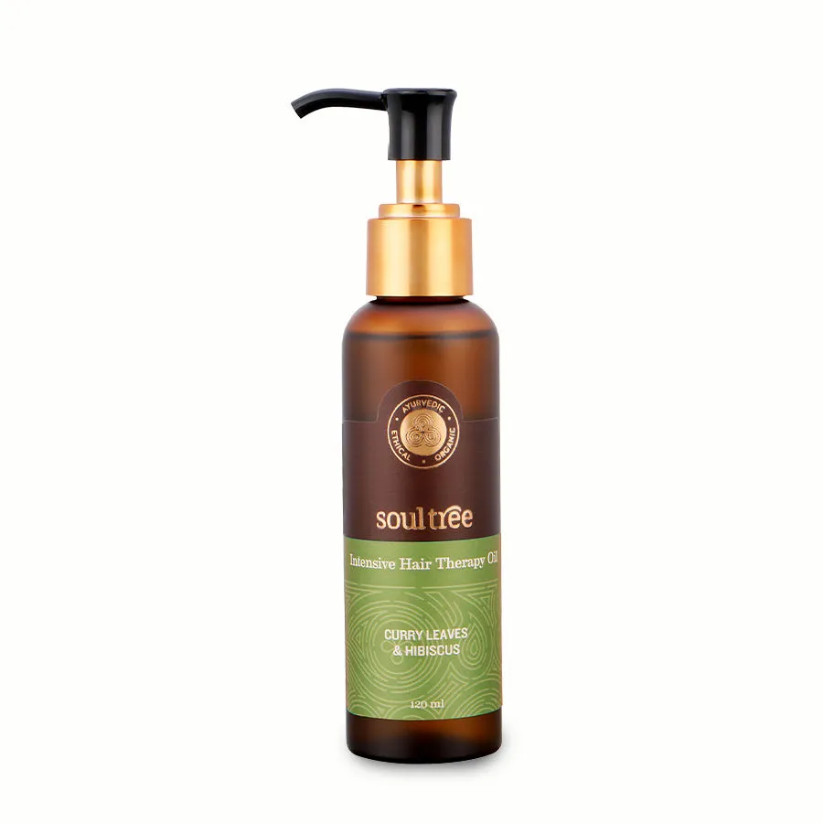 SoulTree Intensive Hair Therapy Oil with Curry Leaves and Hibiscus