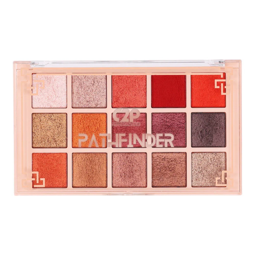 C2P Pro Pathfinder 15 Color Eye Shadow Palette - Cherry Fuzz 04