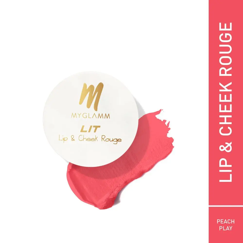 MyGlamm LIT Lip and cheek rouge-Peach Play-