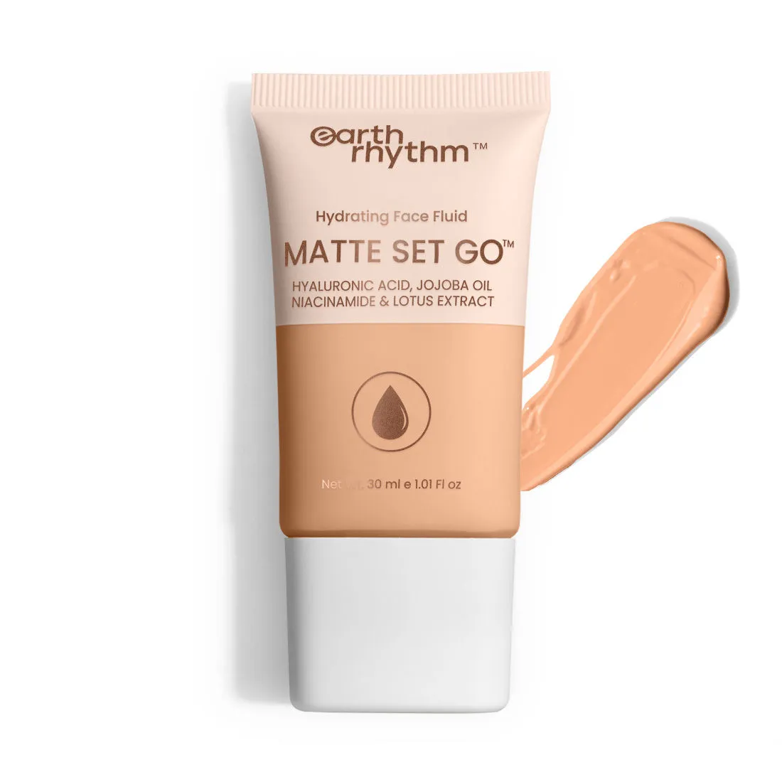 Earth Rhythm Hydrating Matte Set Go Face Fluid Foundation - Cult Caramel